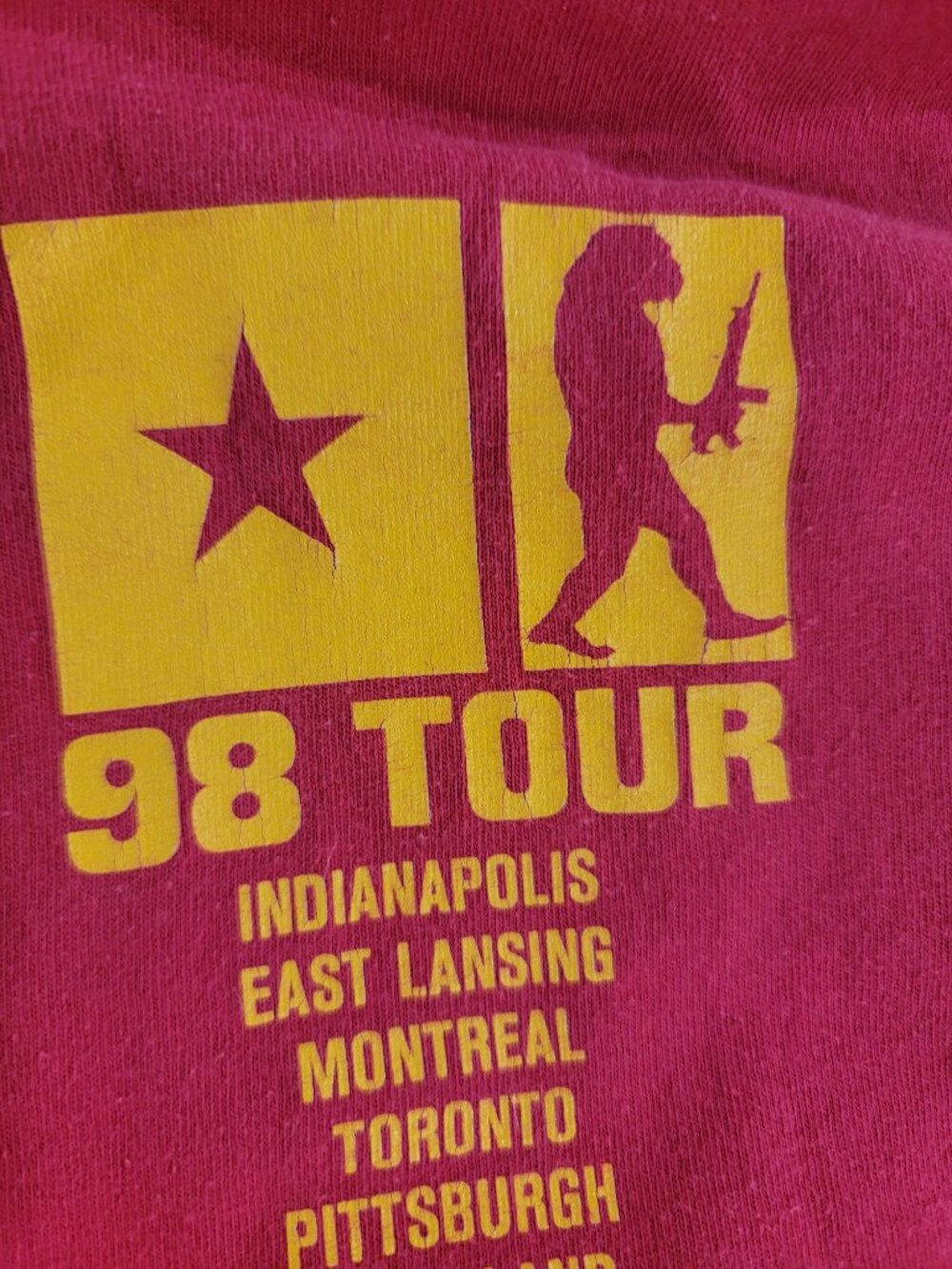 Original 1998 Pearl Jam Concert Tour Shirt Hanes Heavy Weight Size XL - Picture 8 of 10